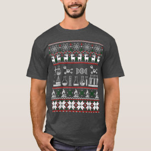 Camiseta Science Medical Lab Ugly Christmas Sweater Chemist