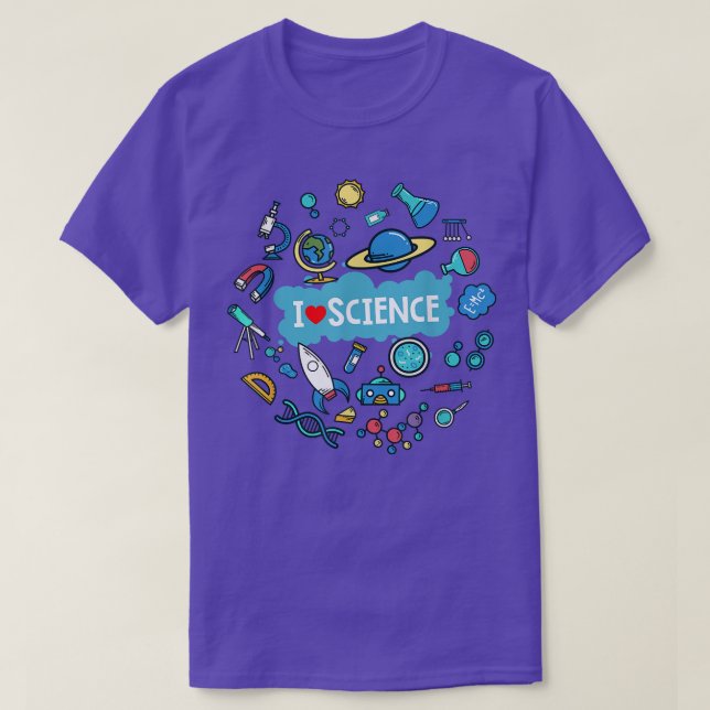 Camiseta Science, Science Lover, I Love Science (Frente do Design)