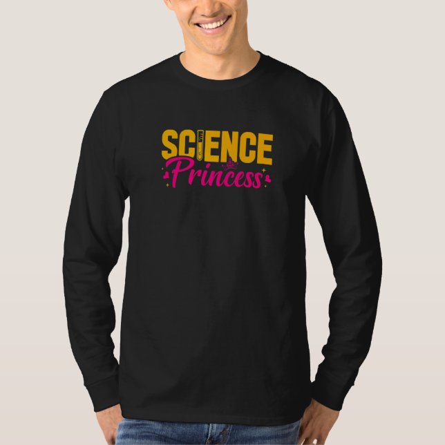 Camiseta Science Teacher Princess Chemistry Educator Back T (Frente)