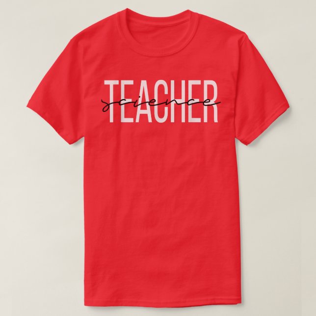 Camiseta Science Teacher Women in Science  (Frente do Design)