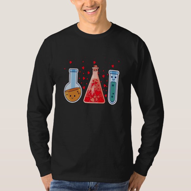 Camiseta Science Valentines Day Cute Chemistry Nerd Chemist (Frente)