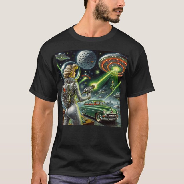 Camiseta SciFi Pin-Up (Frente)