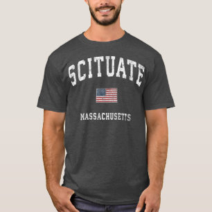 Camiseta Scituate Massachusetts MÃE Vintage - Bandeira Ame