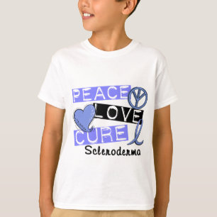 Camiseta Scleroderma da cura do amor da paz