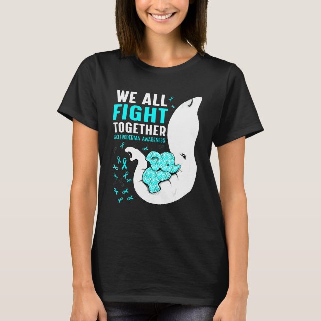 Camiseta Scleroderma Sensibilização Todos Nós Lutamos Junto (Frente)