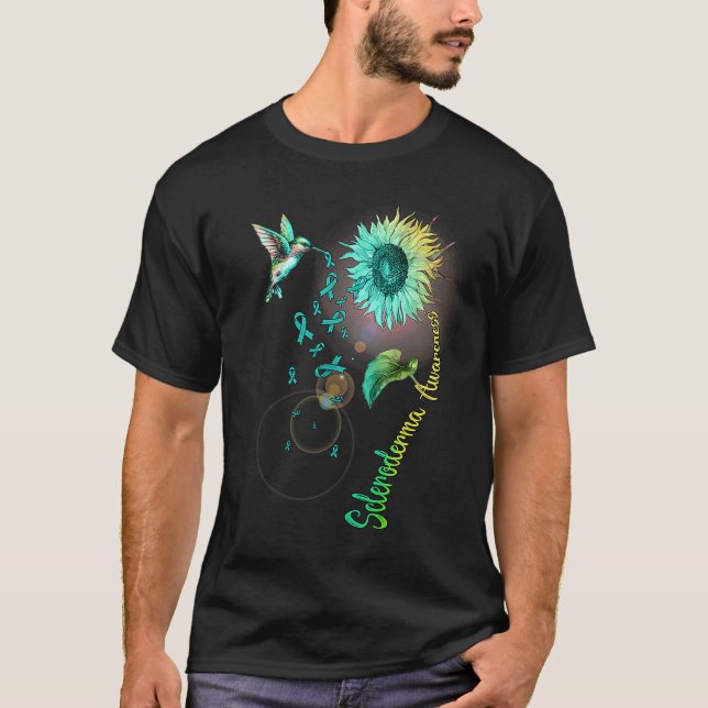Camiseta Scleroderma Sunflower Hummingbird (Frente)