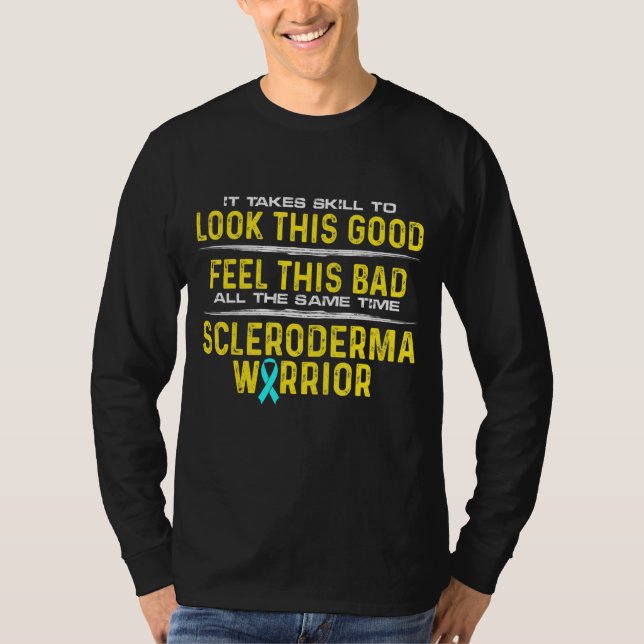 Camiseta Scleroderma Survivor Warrior Skills (Frente)