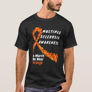 Camiseta Sclerose Múltipla do Coração Marcha de Conheciment