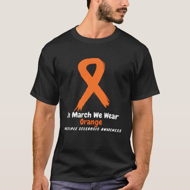 Camiseta Sclerose Múltipla do Coração Marcha de Conheciment (Frente)