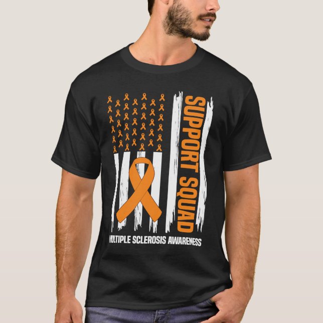 Camiseta Sclerose Múltipla nos Estados Unidos Apoio à Sensi (Frente)