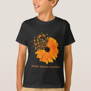 Camiseta Sclerose Sensibilização Flor de Fita Esperança