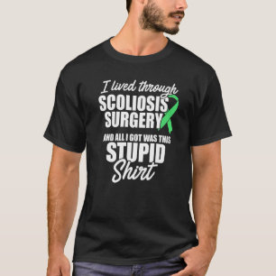 Camiseta Scoliose Sensibilização Cirurgia Scoliotic Warriv