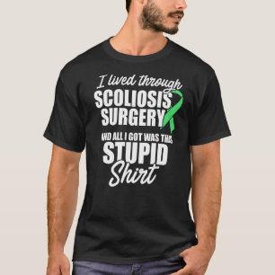 Camiseta Scoliose Sensibilização Cirurgia Scoliotic Warriv