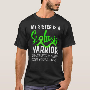 Camiseta Scoliose Sensibilização Irmã Scoliotic Warrior Sur