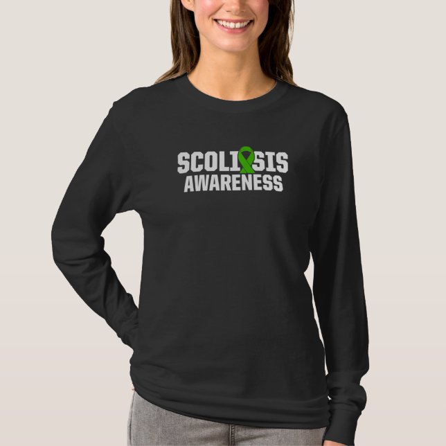Camiseta Scoliose Sensibilização Sobrevivente do Guerreiro  (Frente)