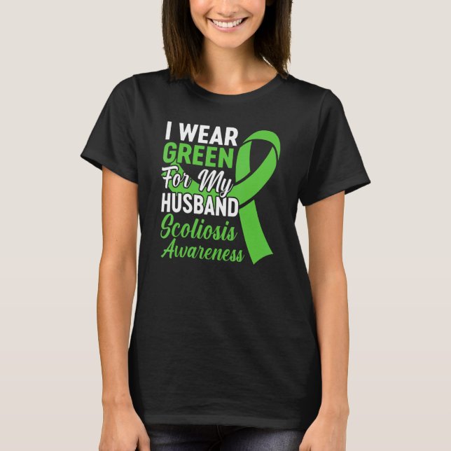 Camiseta Scoliosis Back Spinal Injury Warriors Wife Scolios (Frente)