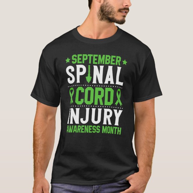 Camiseta Scoliosis  Spinal Injury Green Ribbon Scoliosis Aw (Frente)
