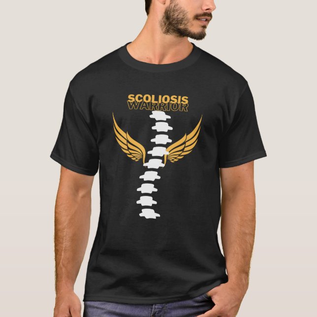 Camiseta SCOLIOSIS WARRIOR funny (Frente)