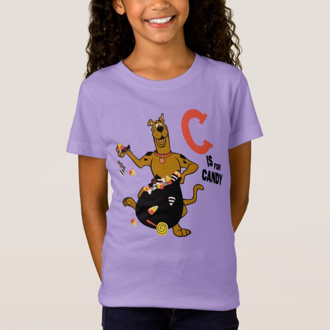 Camiseta Scooby-Doo | C é destinado ao doce (Frente)