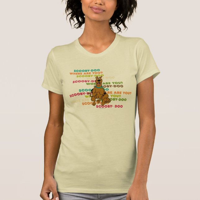 Camiseta Scooby-Doo Correndo "Onde Você Está?" (Frente)