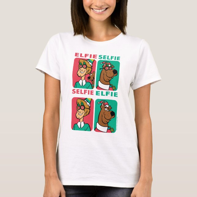 Camiseta Scooby-Doo e Shaggy "Elfie Selfie" (Frente)