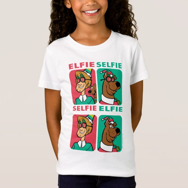 Camiseta Scooby-Doo e Shaggy "Elfie Selfie" (Frente)
