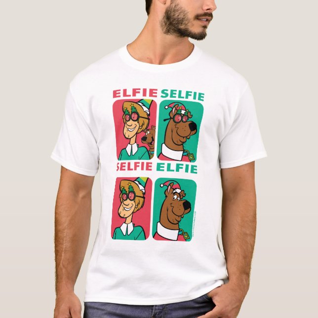Camiseta Scooby-Doo e Shaggy "Elfie Selfie" (Frente)