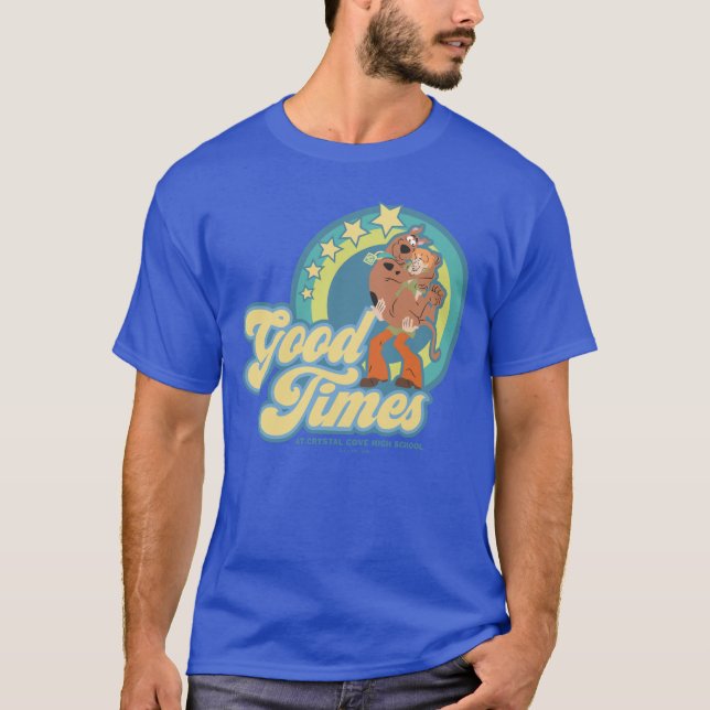 Camiseta Scooby-Doo e Shaggy Good Times em Crystal Cove HS (Frente)