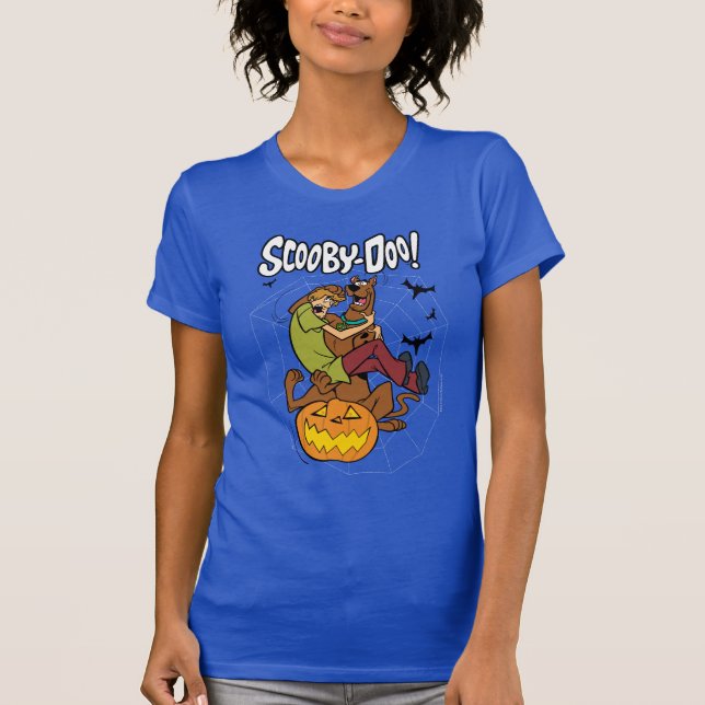 Camiseta Scooby-Doo e Shaggy Halloween Fright (Frente)