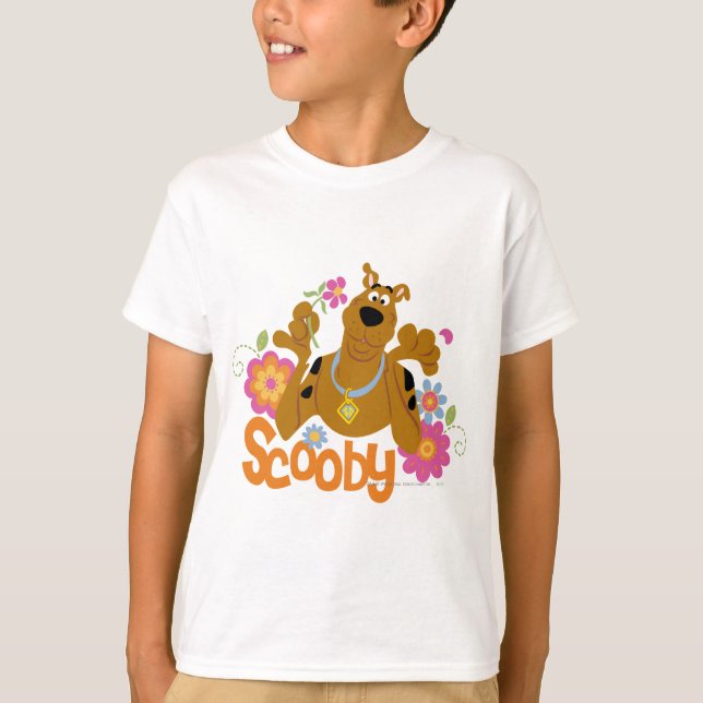Camiseta Scooby-Doo Em Flores (Frente)