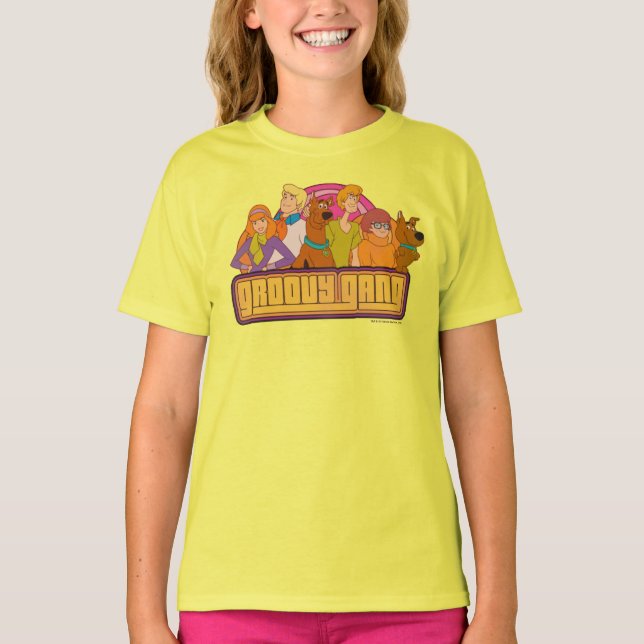 Camiseta Scooby-Doo | "Groovy Gang" - Gráfico de desenho an (Frente)