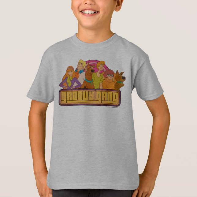 Camiseta Scooby-Doo | "Groovy Gang" - Gráfico de desenho an (Frente)