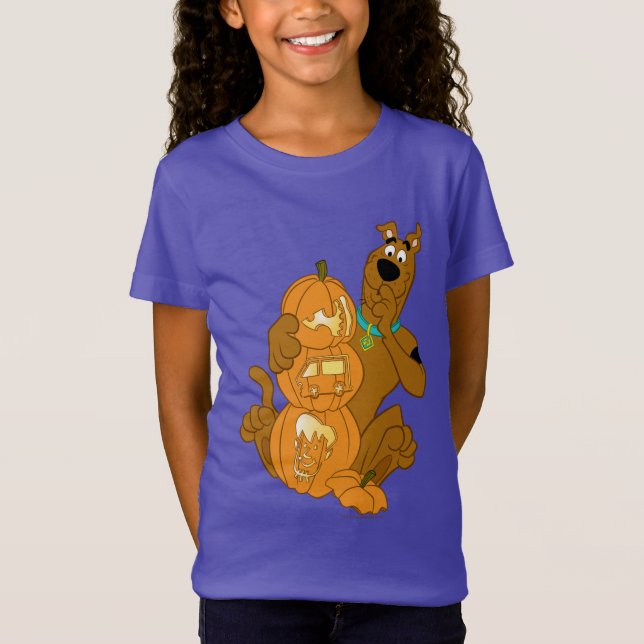 Camiseta Scooby-Doo | Halloween Jack-O-Lanterna (Frente)