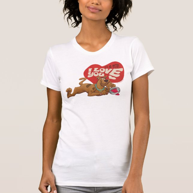 Camiseta Scooby-Doo - It's No Mystery… I Love You (Frente)
