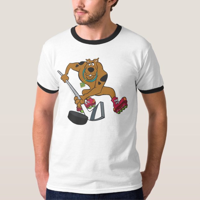 Camiseta Scooby-Doo jogando hóquei (Frente)