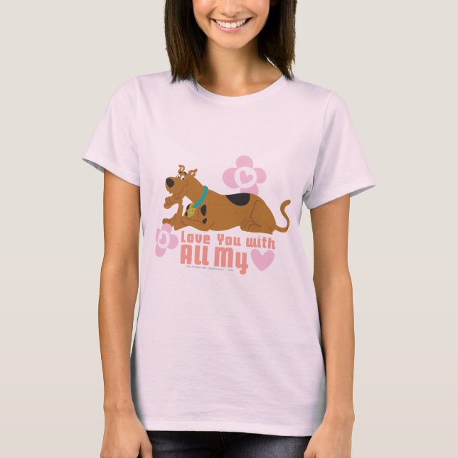 Camiseta Scooby-Doo "Love You With All My Heart" (Frente)