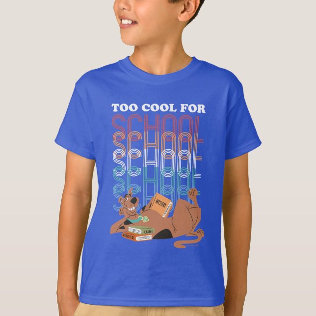 Camiseta Scooby Doo Muito Legal Para A Escola (Frente)