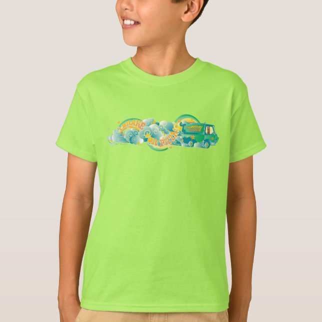 Camiseta Scooby-Doo | Mystery Machine "I Brake For Pizza" (Frente)
