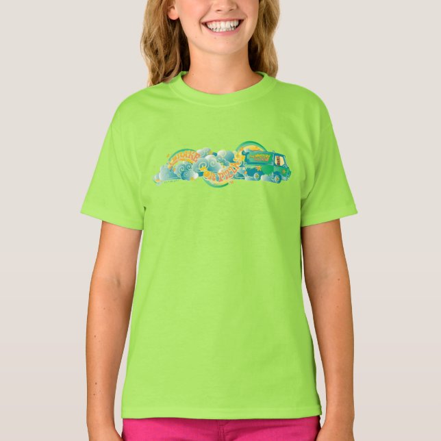 Camiseta Scooby-Doo | Mystery Machine "I Brake For Pizza" (Frente)