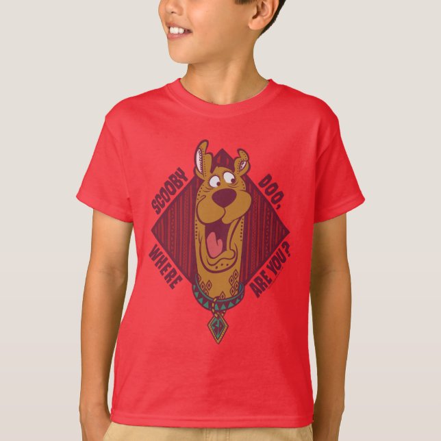 Camiseta Scooby-Doo Onde Está O Seu Gráfico Tribal (Frente)