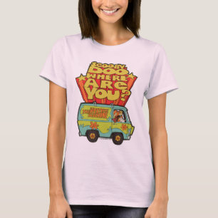 Camiseta Scooby-Doo   "onde está você?" Desenhos animados