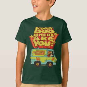 Camiseta Scooby-Doo "onde está você?" Desenhos animados