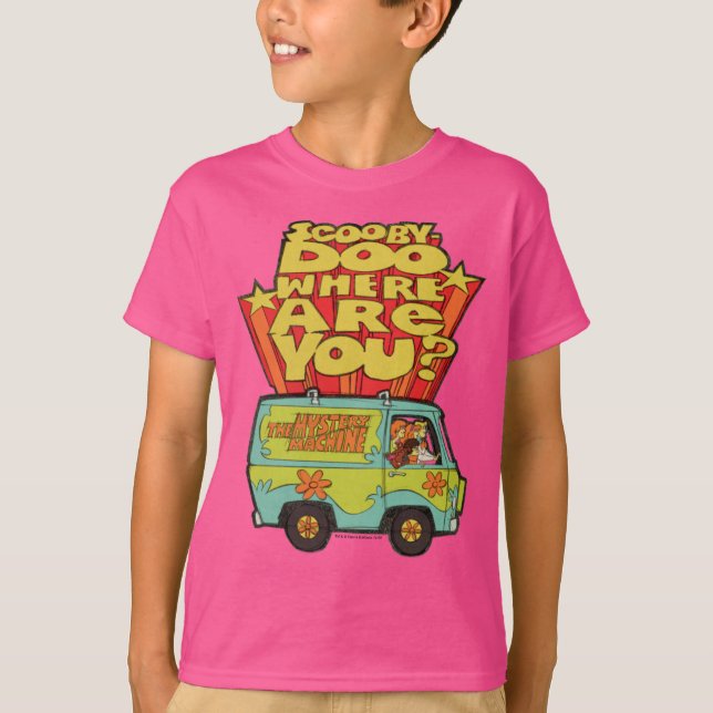 Camiseta Scooby-Doo | "Onde Você Está?" Cartoon Van Retro (Frente)