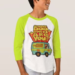 Camiseta Scooby-Doo   "Onde Você Está?" Cartoon Van Retro