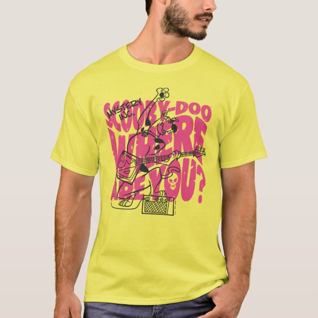 Camiseta Scooby-Doo Onde Você Está Punk Guitar Riff (Frente)