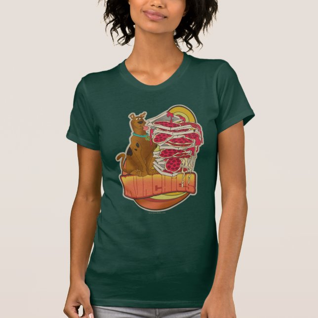 Camiseta Scooby-Doo | Pilha de pizza "Munchies" (Frente)