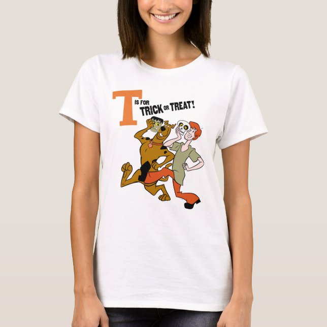 Camiseta Scooby-Doo | T é para Trick ou Tratat (Frente)