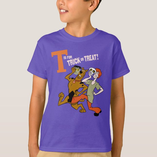 Camiseta Scooby-Doo | T é para Trick ou Tratat (Frente)