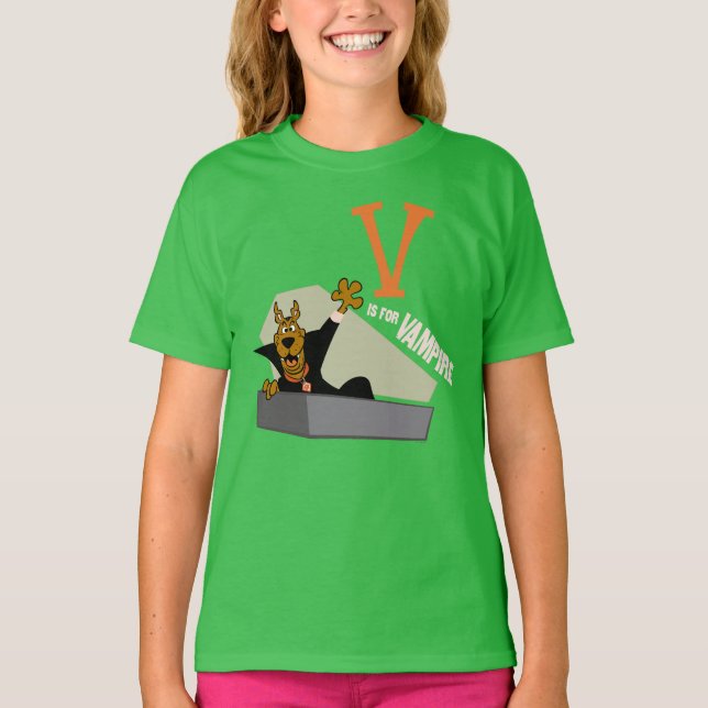 Camiseta Scooby-Doo | V é para Vampiro (Frente)
