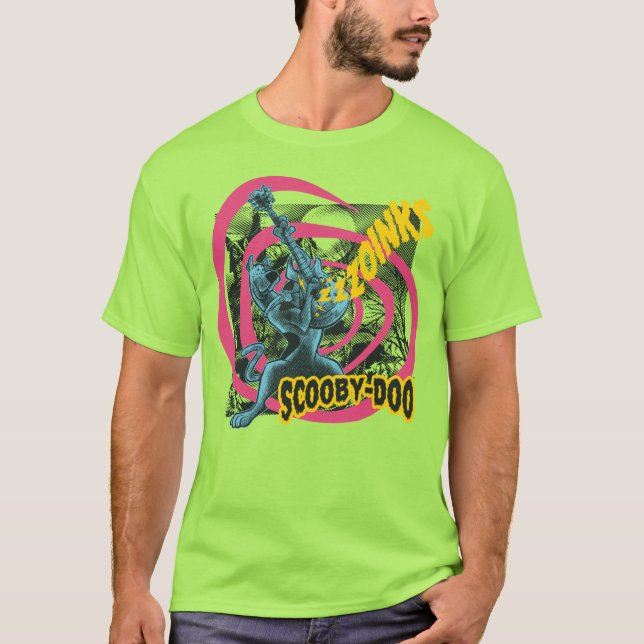 Camiseta Scooby-Doo Zoinks Punk Guitar Graphic (Frente)